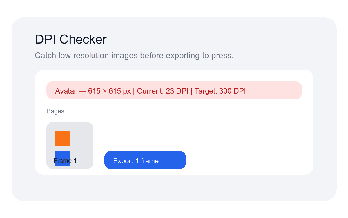 DPI resolution checker